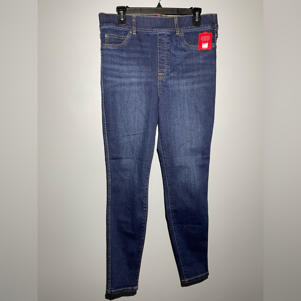SPANX Dark Blue and Light Blue Denim Jeans